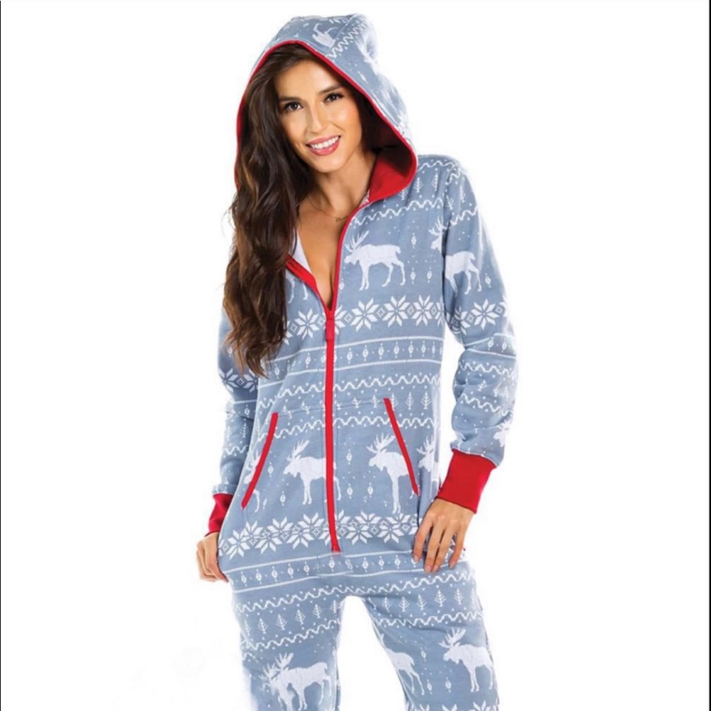 Unisex hooded onesie